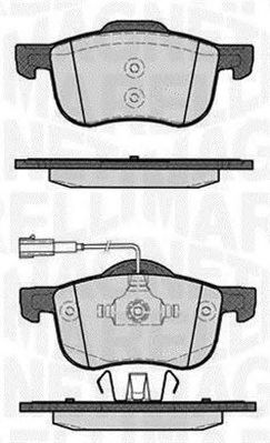 MAGNETI MARELLI 363916060115 -  Комплект тормозных колодок, дисковый тормоз